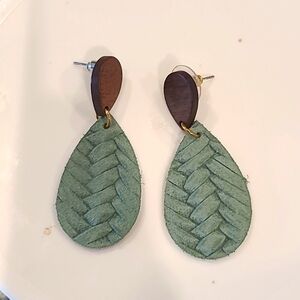Green earrings